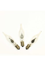 Kurt Adler Replacement C7 Flicker Flame Bulbs 3-Piece Box Set