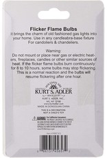 Kurt Adler Replacement C7 Flicker Flame Bulbs 3-Piece Box Set