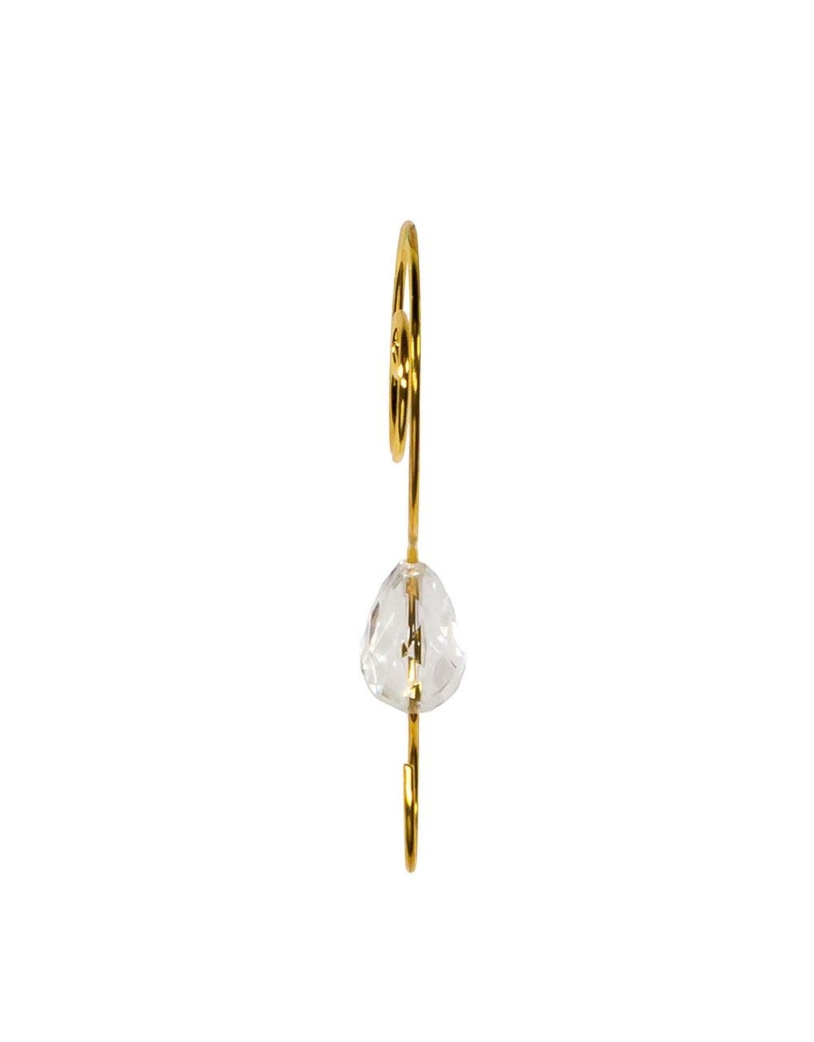 Kurt Adler Christmas Ornament Hooks Gold Wire w Acrylic Jewel 24pc - Digs N  Gifts