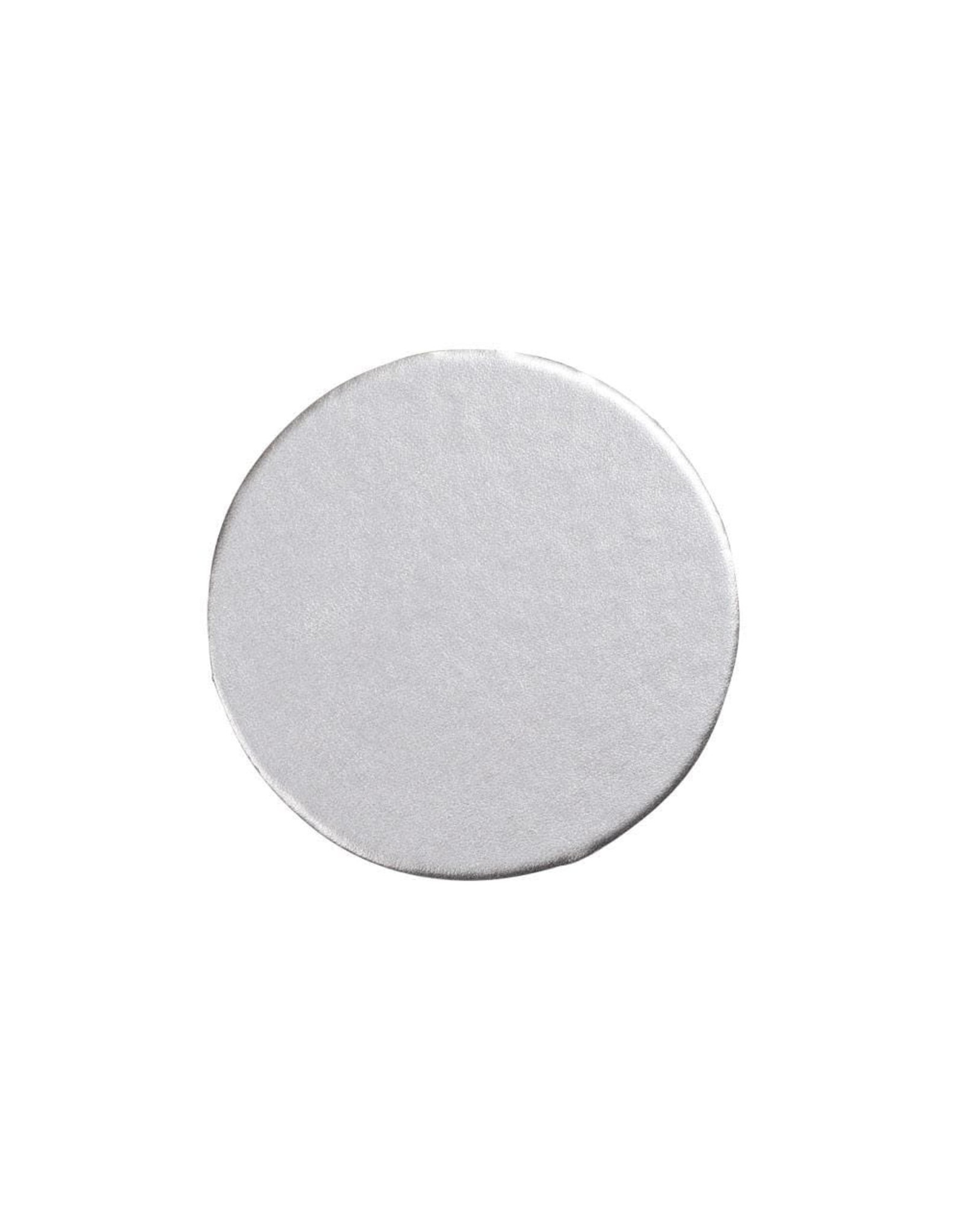 Caspari Round Luster Felt-Backed Coasters In Silver Set of 8
