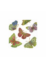 Caspari Paper Cocktail Napkins 20ct Jeweled Butterflies