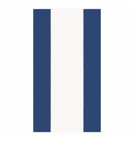 Caspari Paper Guest Towel Napkins 15pk Bandol Stripe Navy