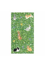 Caspari Easter Paper Guest Towel Napkins 15pk Bunnies And Boxwood