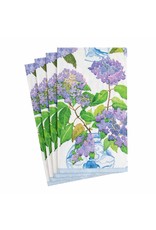 Caspari Paper Guest Towel Napkins 15pk Hydrangeas and Porcelain