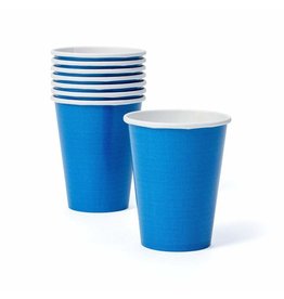 Caspari Grosgrain Paper Cups 8ct Marine Blue