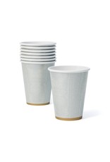 Caspari Moire Paper Cups 8ct Silver Caspari Moire Paper Cups 8ct Silver