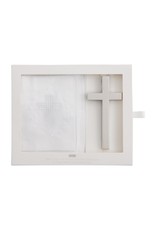 Mud Pie Pocket Bible w French Knot Embroidered Sleeve And Cross Set