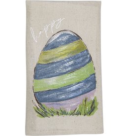 Mud Pie Painted Easter Towel - Happy Easter Egg