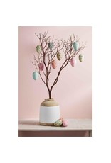 Mud Pie Paper Mache Easter Eggs Blue Speckled Egg