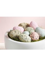 Mud Pie Paper Mache Easter Eggs Blue Speckled Egg