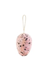 Mud Pie Paper Mache Easter Eggs Pink Speckled Egg