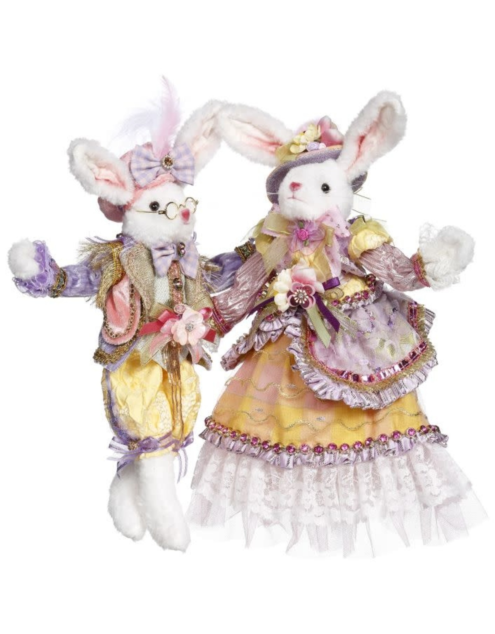 Mark Roberts Fairies Easter Mr And Mrs Cottontail Bunny Rabbits Set SM