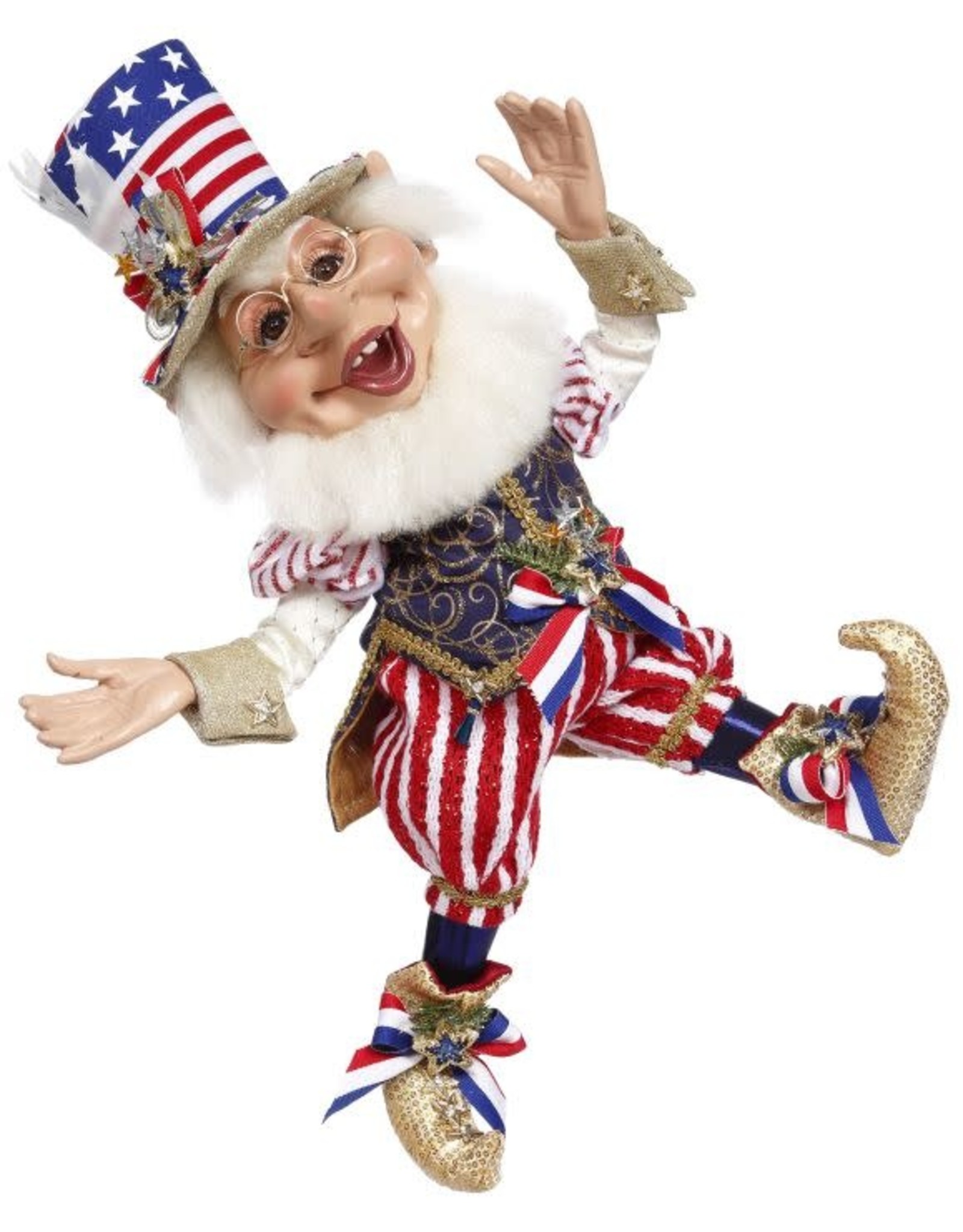 Mark Roberts Fairies Elves Patriotic Star Spangled Elf MED 20 Inch