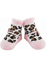 Mud Pie Pink and Leopard Baby Socks 0-12 Months
