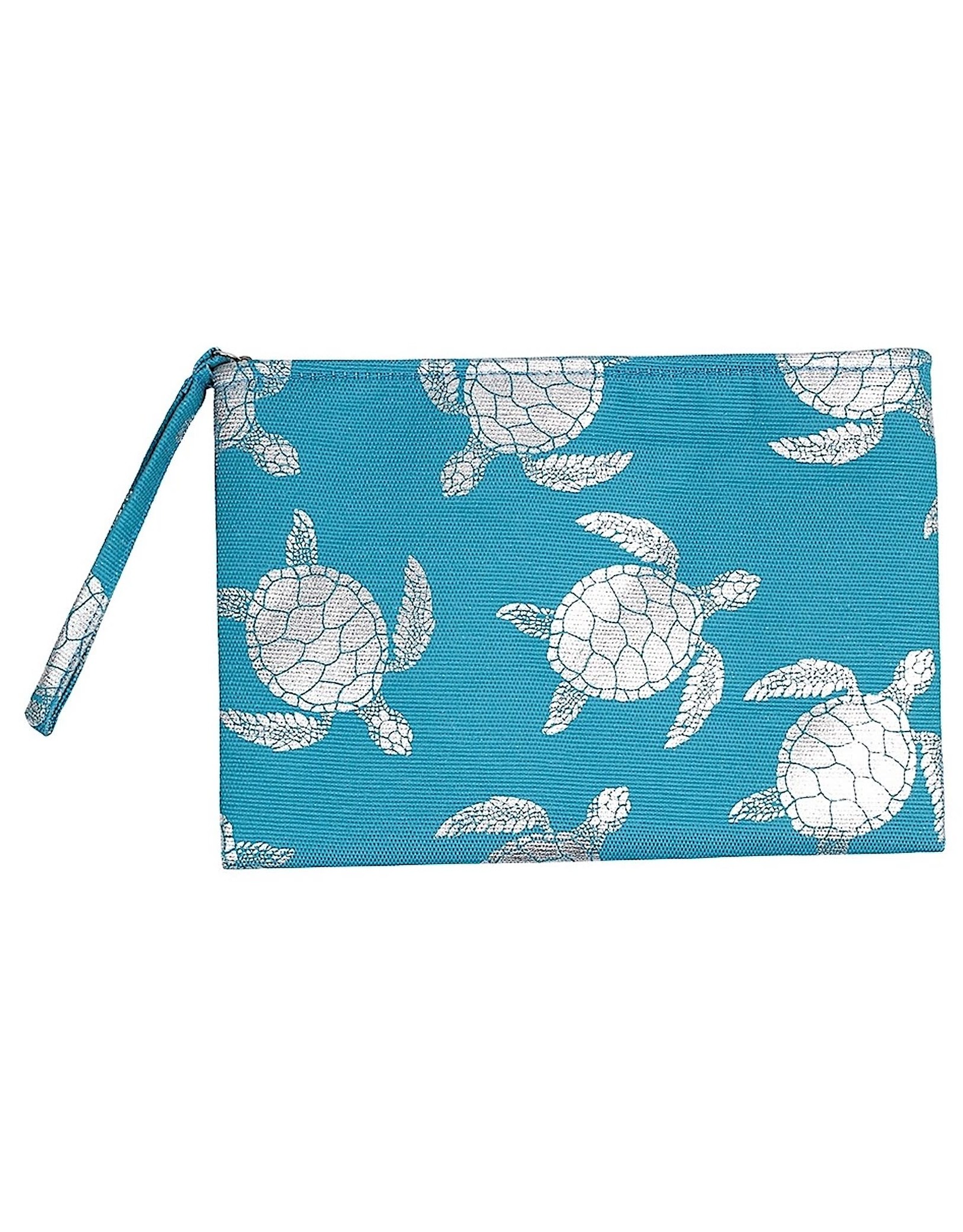 Periwinkle by Barlow Wristlets Turquoise With Silver Sea Turtles Wristlet