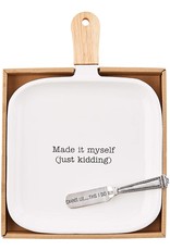 Mud Pie Made It Myself Just Kidding Serving Set W Cannot Lie Spreader