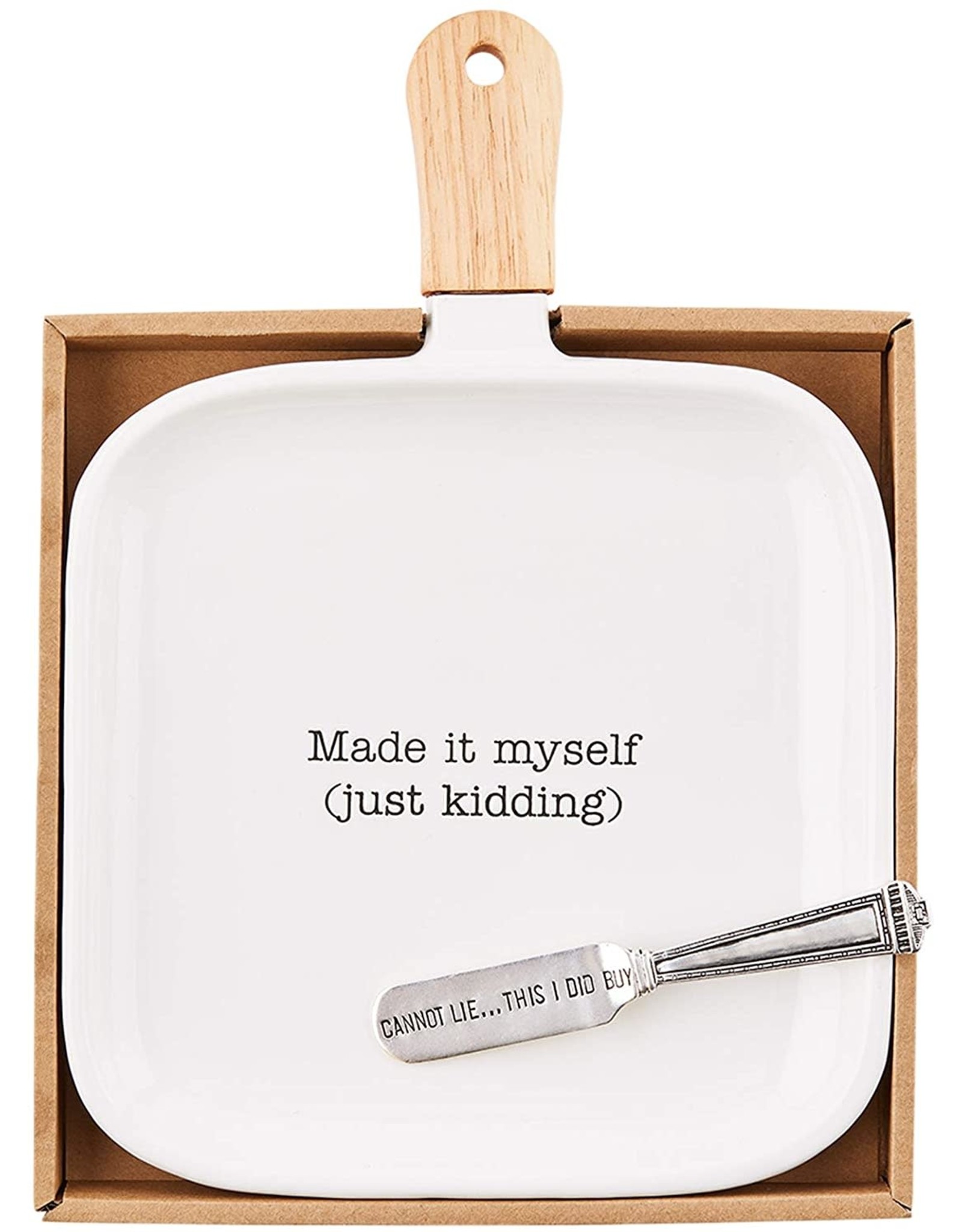Mud Pie Made It Myself Just Kidding Serving Set W Cannot Lie Spreader
