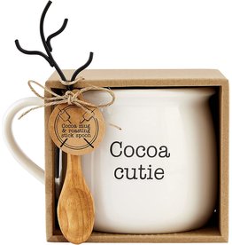 Mud Pie Cocoa Cutie Cocoa Mug Set W Roasting Stick Spoon