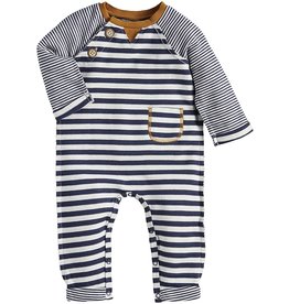 Mud Pie Baby Gifts For Boys Stripe Double Jersey One-piece 9-12 Months