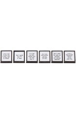 Mud Pie Metal Easel Plaque With Saying Dont Talk About Yourself