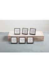 Mud Pie Metal Easel Plaque With Saying Dont Talk About Yourself