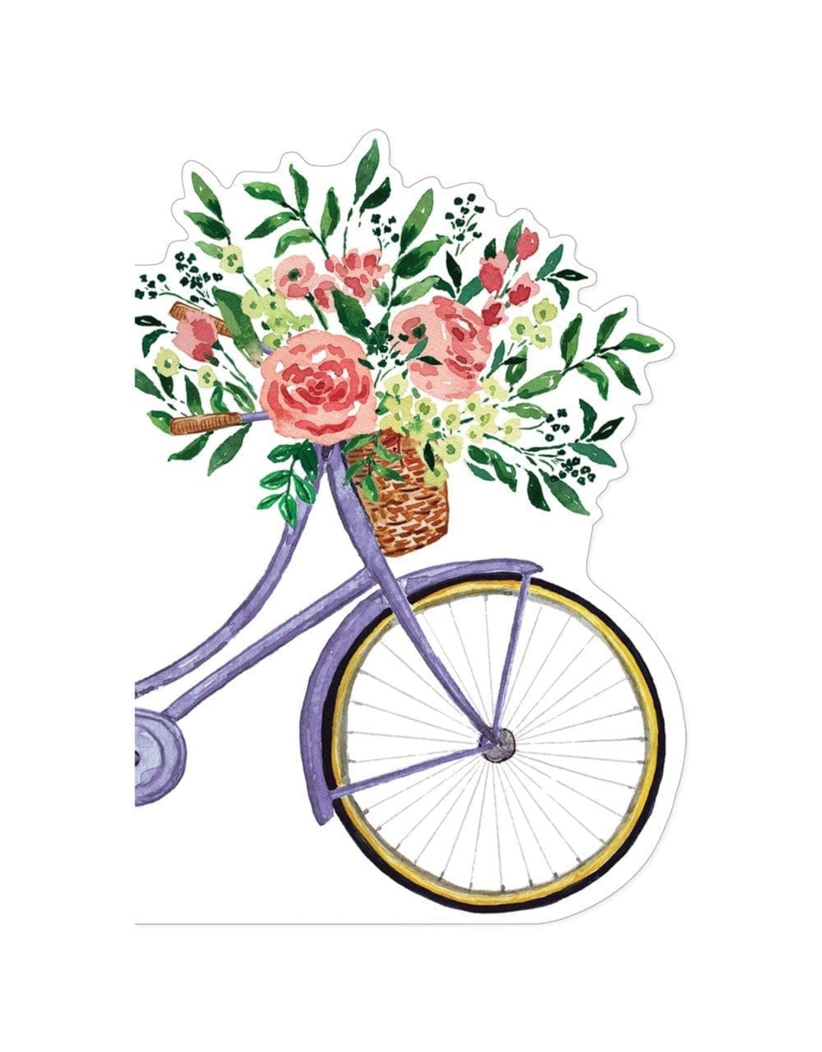 Caspari Mothers Day Cards Bicycle With Flowers Mother's Day Card