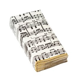 Caspari Paper Facial Tissues Musica Sheet Music Hankies