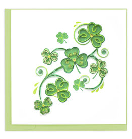 Quilling Card Quilled Shamrocks Greeting Card