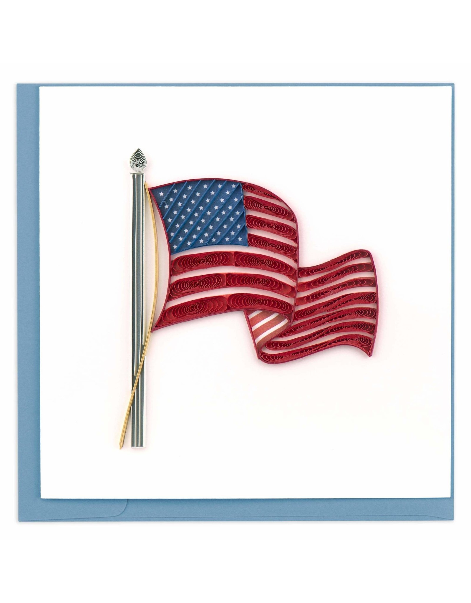 Quilling Card Quilled American Flag Patriotic Greeting Card