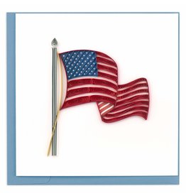 Quilling Card Quilled American Flag Patriotic Greeting Card