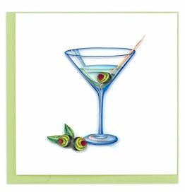 Quilling Card Quilled Gin Martini Greeting Card