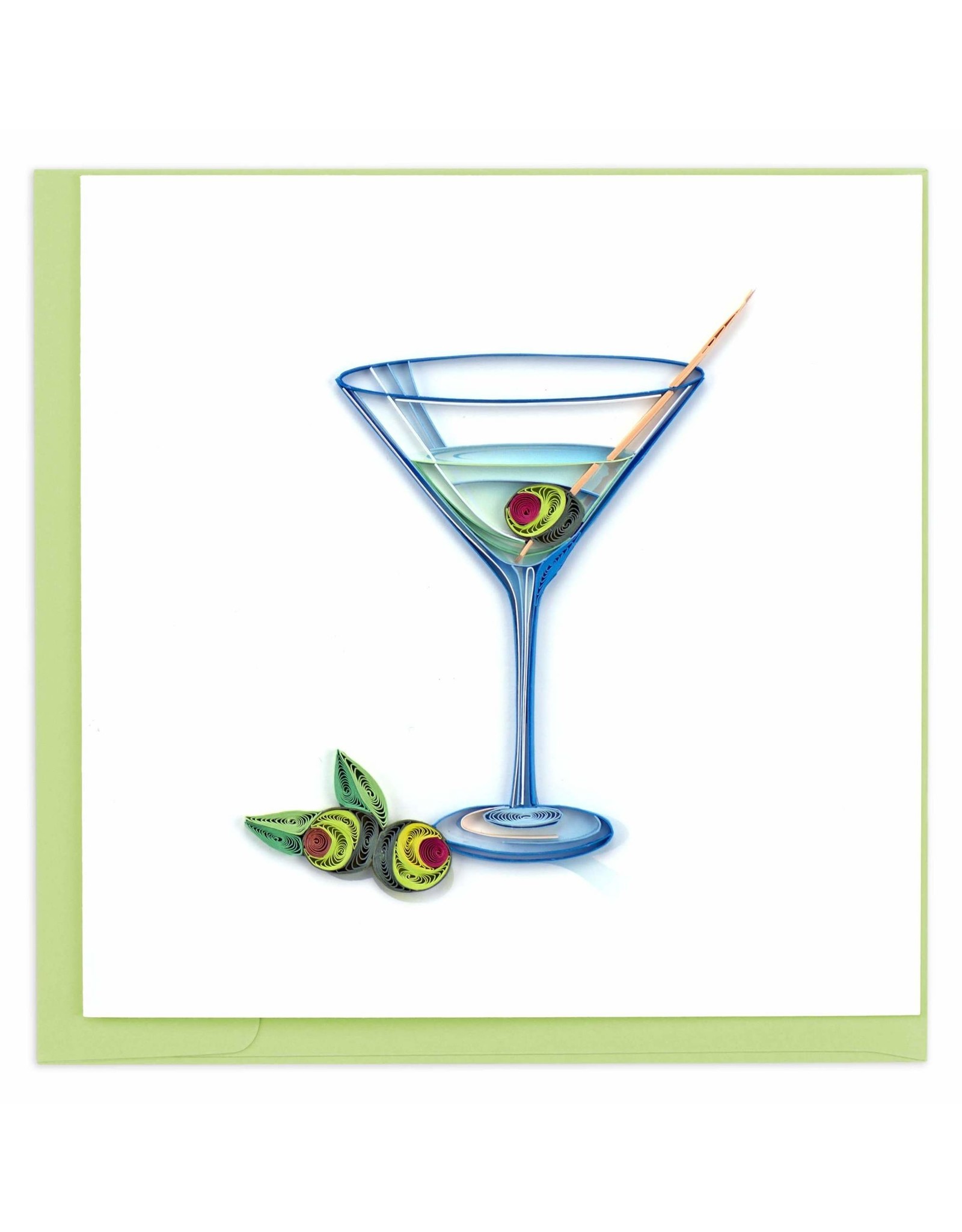 Quilling Card Quilled Gin Martini Greeting Card