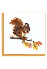 Quilling Card Quilled Squirrel Fall Thanksgiving Greeting Card