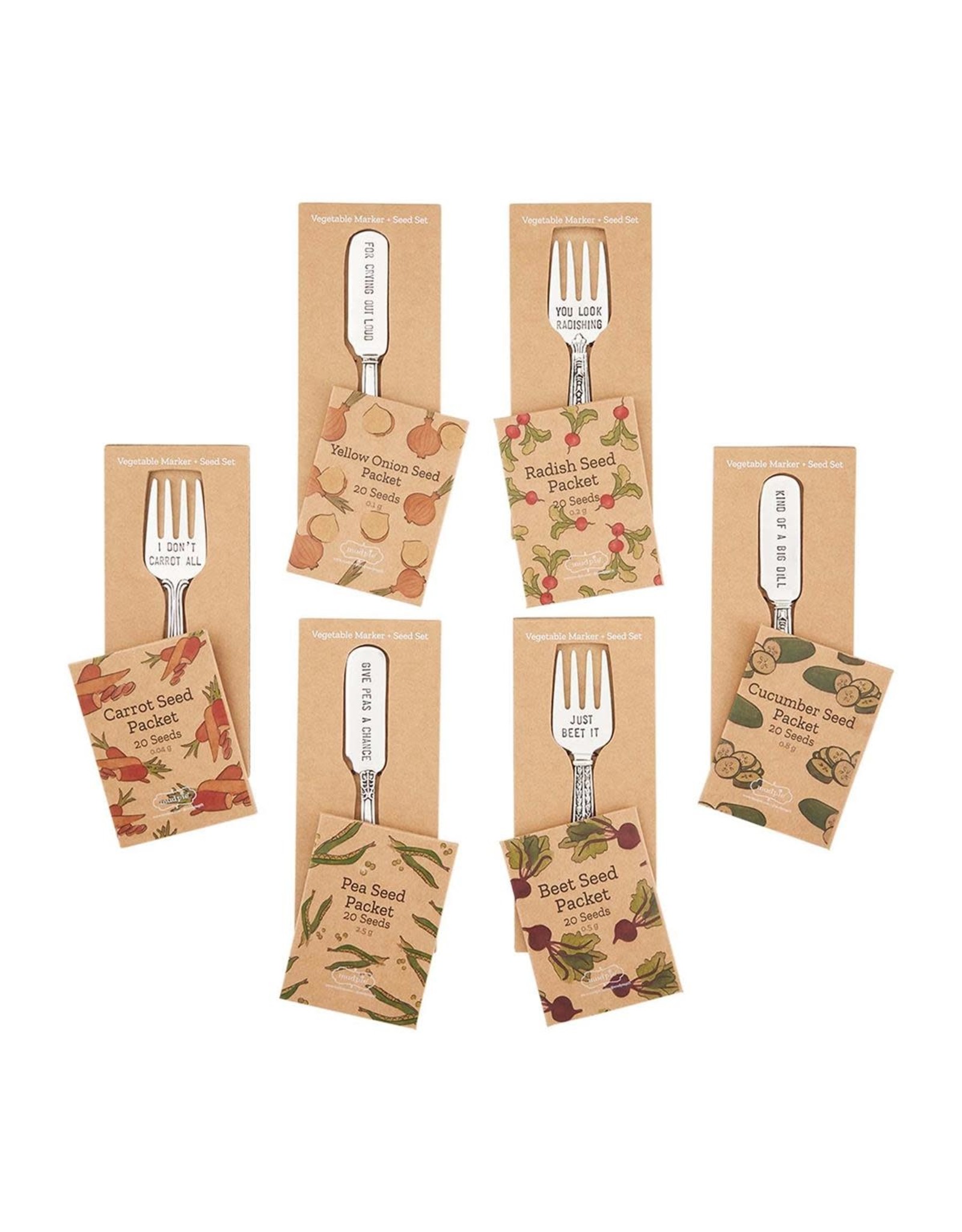 Mud Pie Vegetable Garden Marker And Seed Set Carrots
