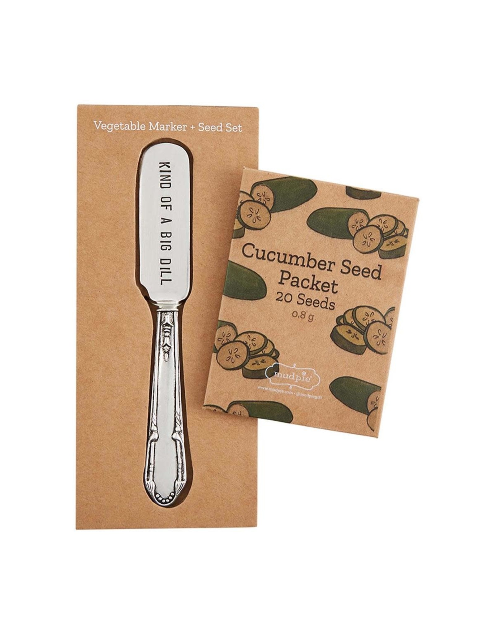 Mud Pie Vegetable Garden Marker And Seed Set Cucumbers