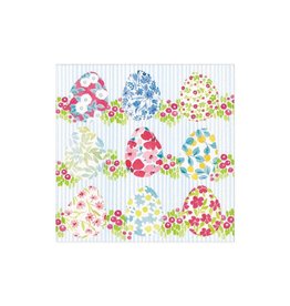 Caspari Easter Paper Cocktail Napkins 20ct Floral Easter Eggs