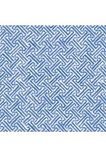 Caspari Gift Wrapping Paper 5ft Roll Fretwork Blue