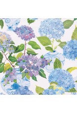 Caspari Gift Wrapping Paper 8ft Roll Hydrangeas And Porcelain