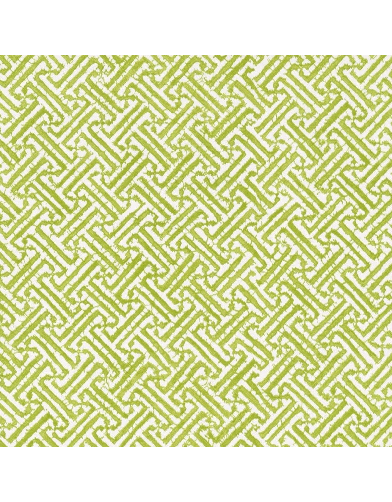 Caspari Gift Wrapping Paper 5ft Roll Fretwork Green