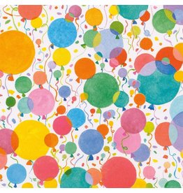 Caspari Gift Wrapping Paper 5ft Roll Balloons And Confetti