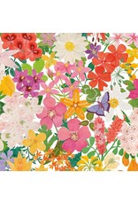 Caspari Gift Wrapping Paper 8ft Roll Halsted Floral