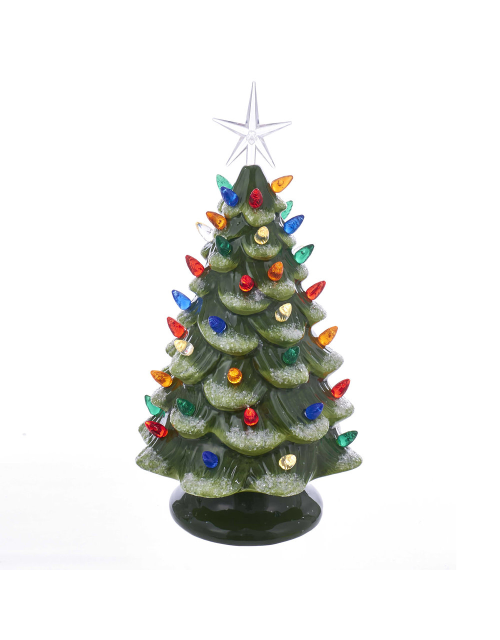 Kurt Adler Ceramic LED Christmas Tree Table Piece