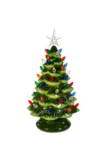 Kurt Adler Ceramic LED Christmas Tree Table Piece