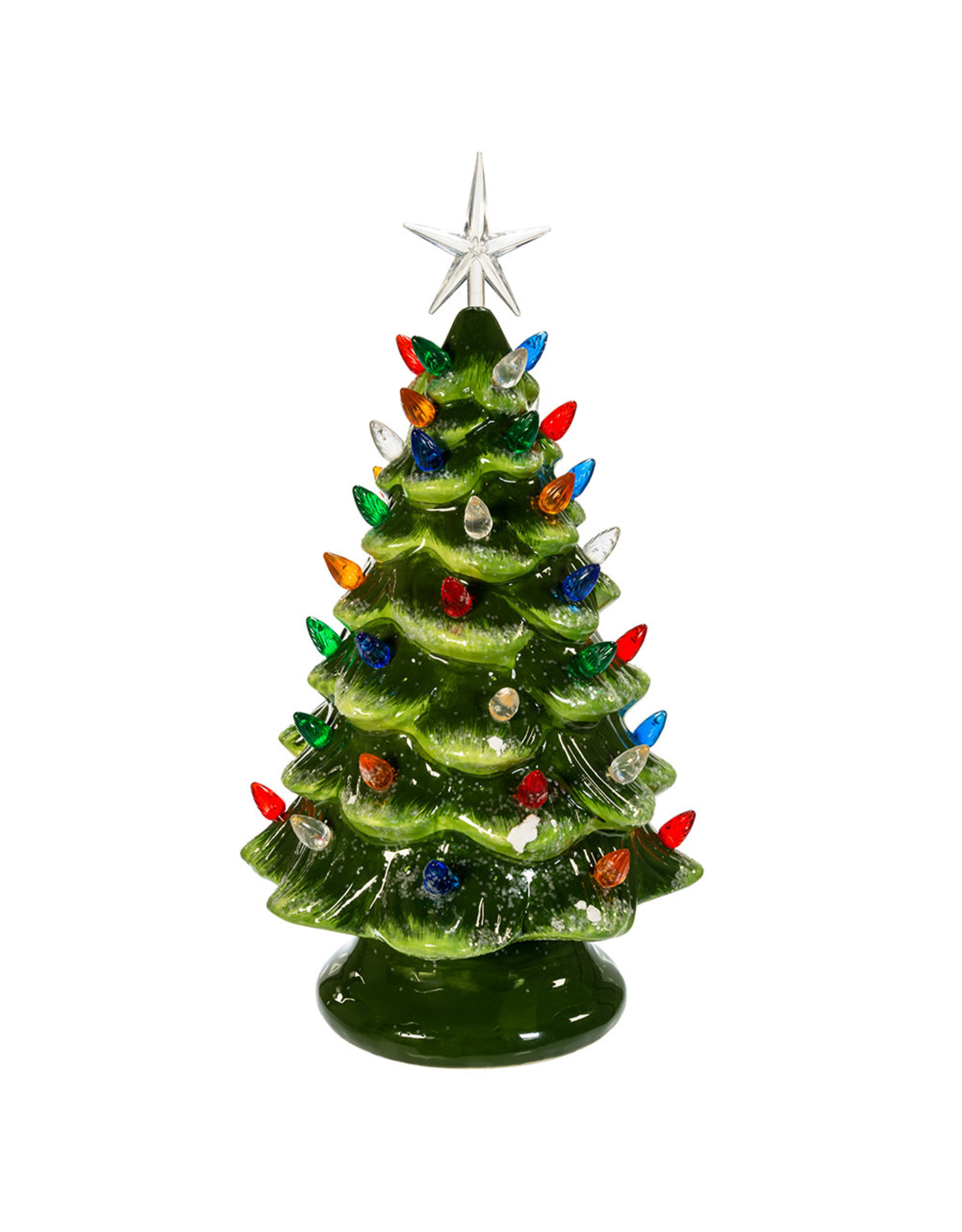 Kurt Adler Ceramic LED Christmas Tree Table Piece