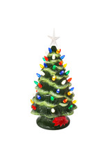 Kurt Adler Ceramic LED Christmas Tree Table Piece