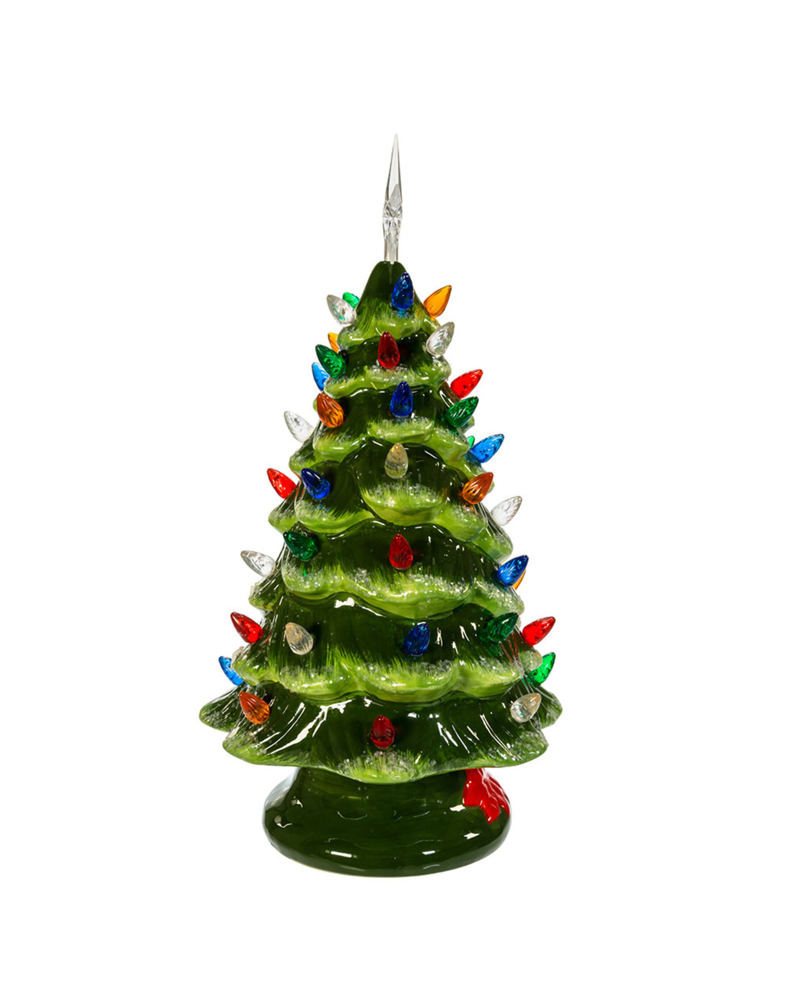 Kurt Adler Ceramic LED Christmas Tree Table Piece