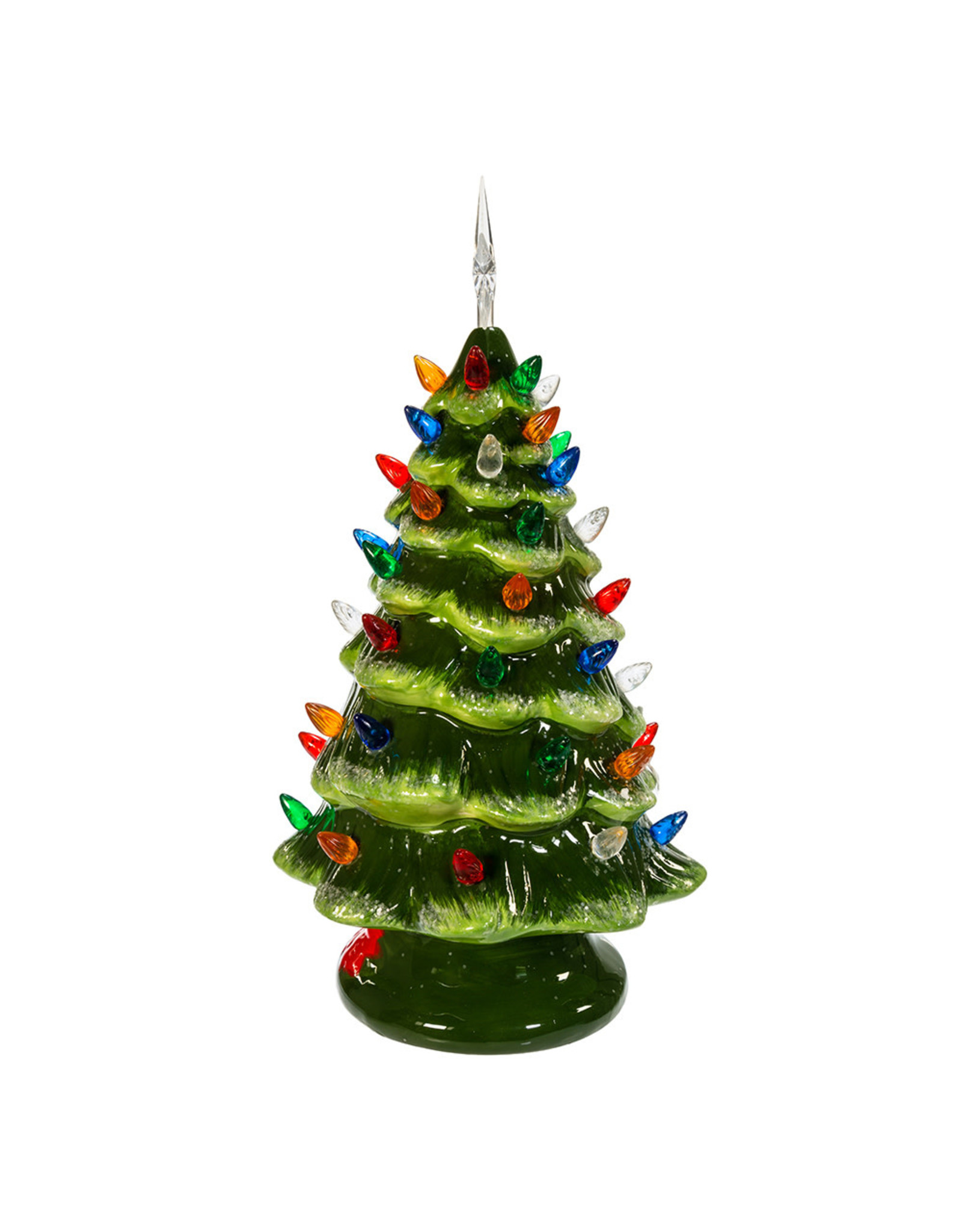 Kurt Adler Ceramic LED Christmas Tree Table Piece