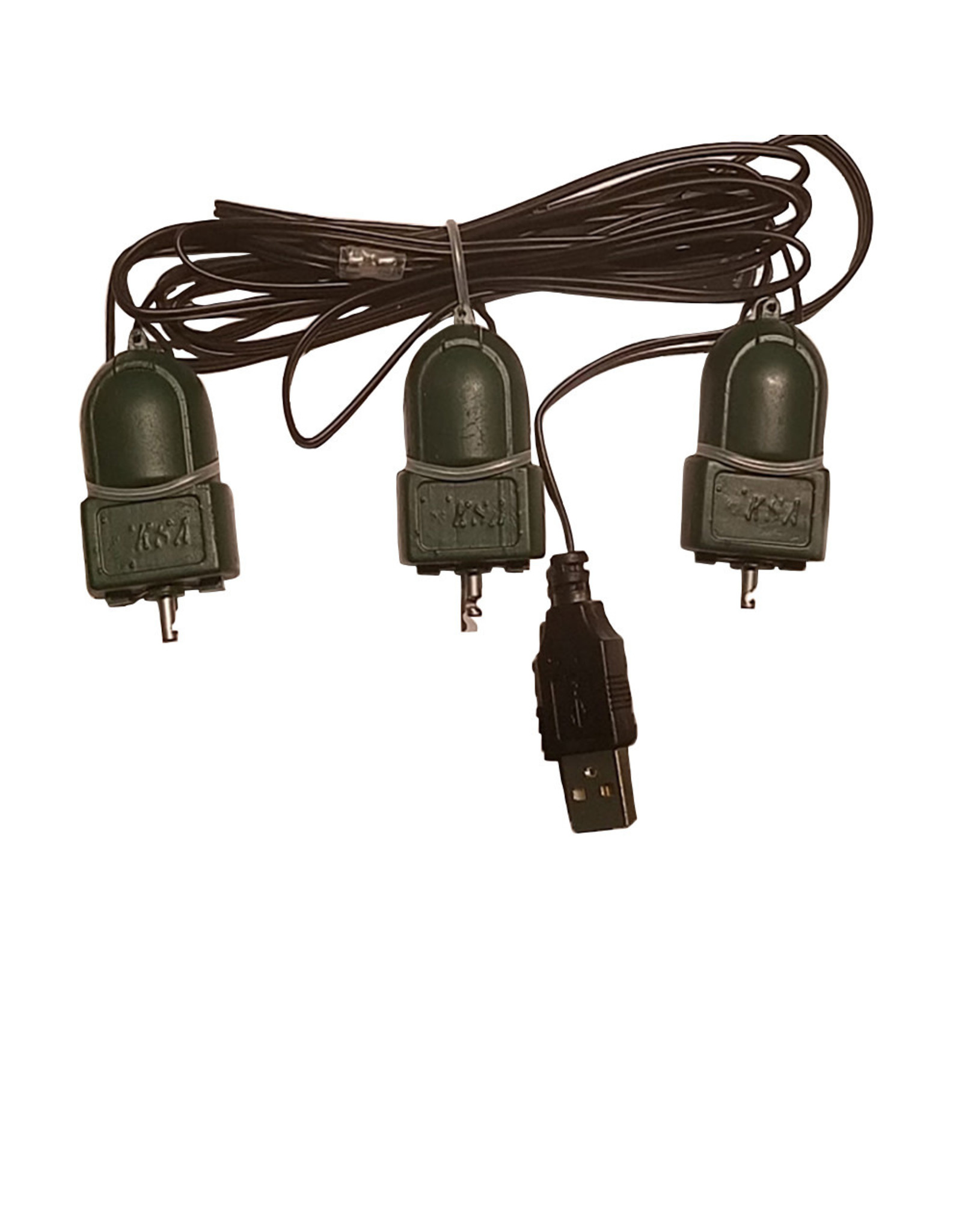 Kurt Adler USB Triple Twirl-It With DC Motor Tree Ornament Spinner