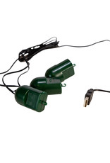 Kurt Adler USB Triple Twirl-It With DC Motor Tree Ornament Spinner