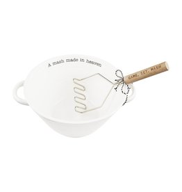 Mud Pie Circa Potato Bowl Set With Masher Set